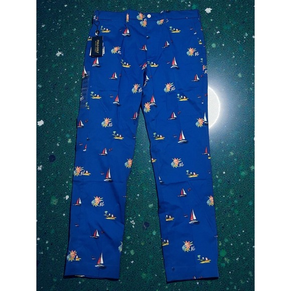 Polo Golf Ralph Lauren Tailored Fit Chino Pants Sailboat Key West Men's 32x32